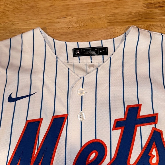 Men’s Nike #48 New York NY Mets MLB Baseball Jacob DeGrom Signed Jersey XXL 2XL - Picture 4 of 10